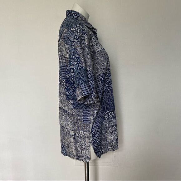 Pau Hana Hawaii 90s Print Dad Shirt Y2K - Picture 7 of 7